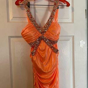 Coral Cocktail Dress